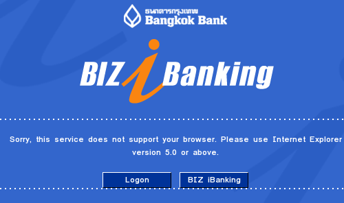 Bangkok Bank supports IE only